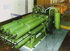 Accumulators and pressure sensors for crash plant