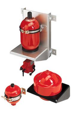 Supports for hydraulic accumulators