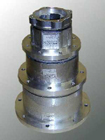 Bell housing w. flexible pump mounting